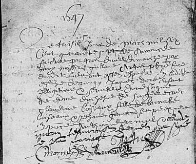 DORE Jacques 1647 M BOISEAUX (Gurgy)